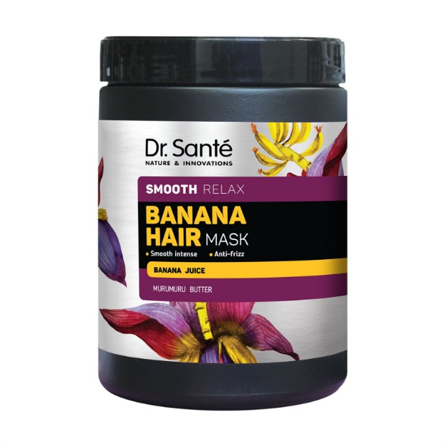 Picture of Μάσκα μαλλιών Dr. Sante Banana Hair Εντατική λείανση & λάμψη, 1000 ml