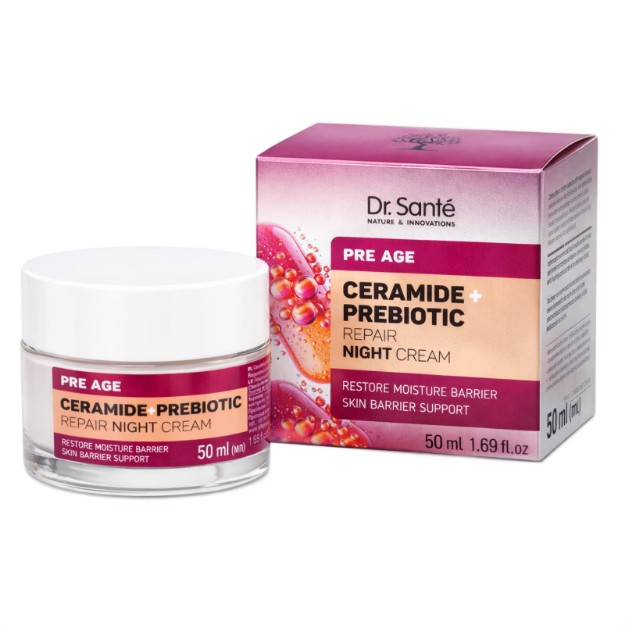 Picture of Αναπλαστική ενυδατική κρέμα νυκτός Dr. Sante Pre Age με Κεραμίδια & Πρεβιοτικά, 50 ml
