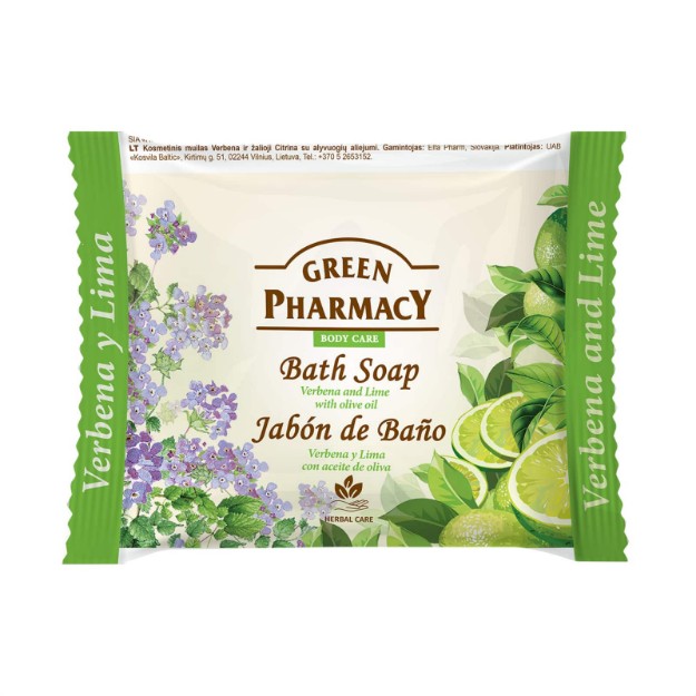 Picture of Σαπούνι Green Pharmacy Βερβένα & Λάιμ με ελαιόλαδο, 100 g
