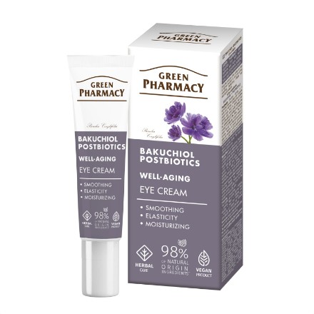 Εικόνα της Κρέμα ματιών Green Pharmacy Well-aging Bakuchiol & Postbiotics, 15 ml