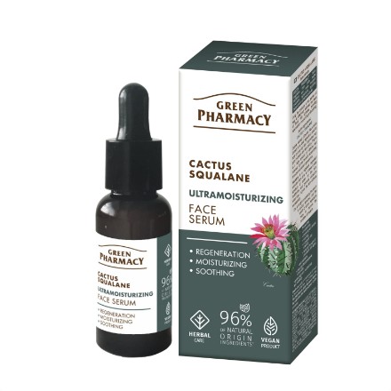 Εικόνα της Ορός προσώπου Green Pharmacy Ultramoisturizing Cactus & Squalane, 30 ml