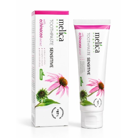 Εικόνα της Οδοντόκρεμα Melica Organic για ευαίσθητα δόντια με εκχύλισμα εχινάκειας, 100 ml