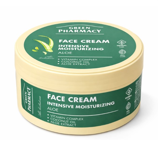 Picture of Κρέμα προσώπου ενυδατική Green Pharmacy «Αλόη», 200 ml