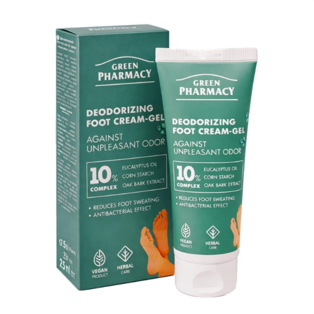 Picture of Κρέμα-τζελ ποδιών Green Pharmacy αποσμητική κατά της κακοσμίας, 75 ml