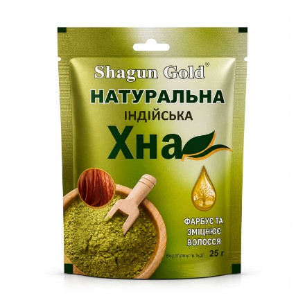 Εικόνα της Φυσική ινδική χένα για μαλλιά Shagun Gold, 25 γρ.