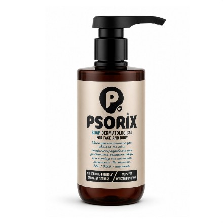 Εικόνα της Υγρό σαπούνι Psorix για πρόσωπο & σώμα για δέρμα με τάση ψωρίασης, 300 ml