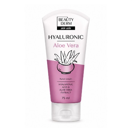 Εικόνα της Κρέμα χεριών Beauty Derm Hyaluronic με υαλουρονικό οξύ, aloe vera & πανθενόλη, 75 ml