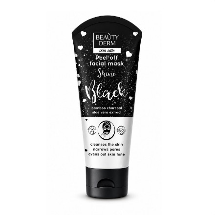 Εικόνα της Μάσκα προσώπου peel-off Beauty Derm Black, 75 ml