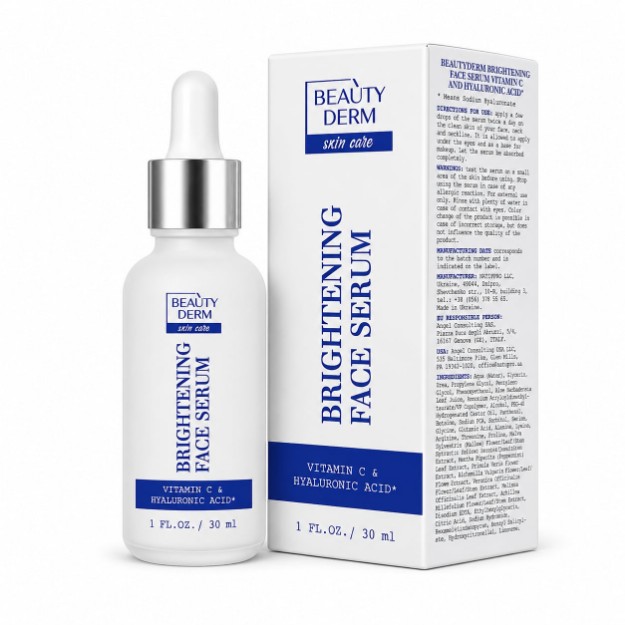 Picture of Ορός προσώπου BEAUTYDERM Brightening με βιταμίνη C & υαλουρονικό οξύ, 30 ml