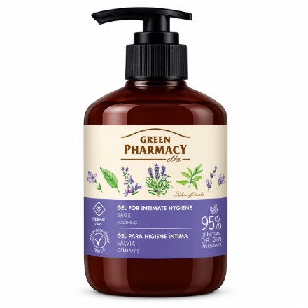 Изображение Нежное интимное мыло Green Pharmacy «Шалфей», 370 мл