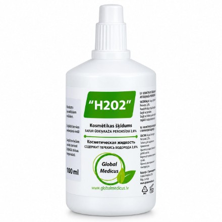 Изображение Косметическая жидкость «H2O2» для очищения кожи на поврежденных и проблемных участках кожи, 100 мл
