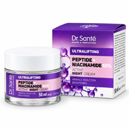 Изображение Ночной крем для лица Dr. Sante Ultralifting «Peptide + Niacinamide», 50 мл