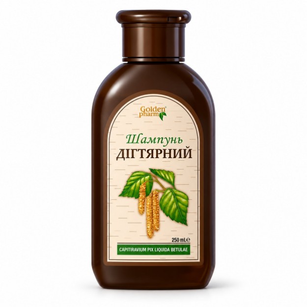 Изображение Шампунь дегтярный Golden-Pharm, 250 мл