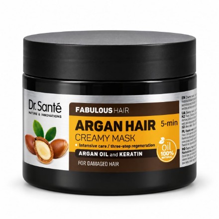 Изображение Маска для поврежденных волос Dr. Sante Argan Hair «Роскошные волосы», 300 мл