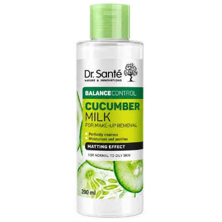 Εικόνα της Γαλάκτωμα ντεμακιγιάζ Dr. Sante Cucumber Balance Control για κανονικές και λιπαρές επιδερμίδες, 200 ml