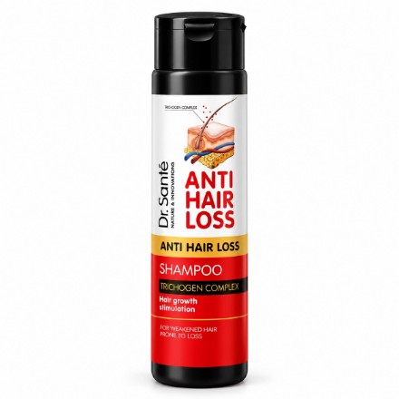 Изображение Шампунь для ослабленных, склонных к выпадению волос Dr. Sante Anti Hair Loss, 250 мл