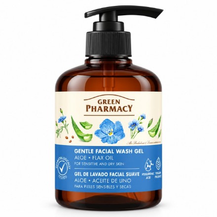 Изображение Гель для умывания для сухой и чувствительной кожи Green Pharmacy, 270 мл