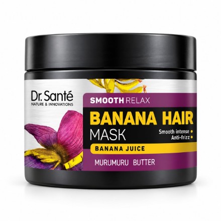 Изображение Маска для волос Dr. Sante Banana Hair «Интенсивное разглаживание и блеск», 300 мл