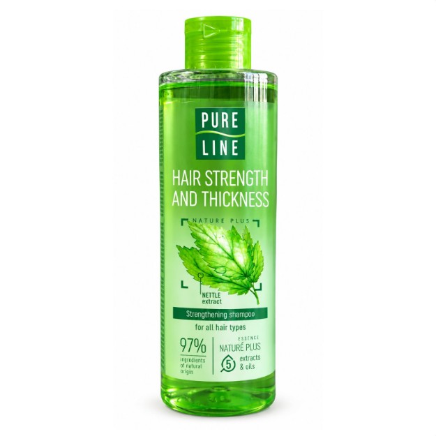 Picture of Σαμπουάν Pure Line με τσουκνίδα για ενδυνάμωση μαλλιών, 400 ml