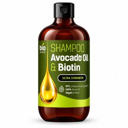 Εικόνα της Σαμπουάν Bio Naturell με έλαιο αβοκάντο & βιοτίνη για ενδυνάμωση & αποκατάσταση, 946 ml