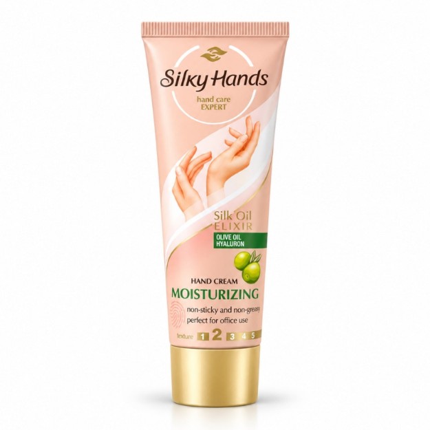 Picture of Ενυδατική κρέμα χεριών Silky Hands με ελαιόλαδο & υαλουρονικό οξύ, 75 ml