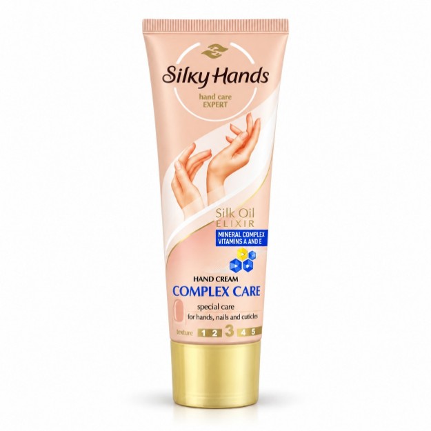 Picture of Κρέμα χεριών και νυχιών Silky Hands με σύμπλεγμα μετάλλων & βιταμίνες A και E, 75 ml